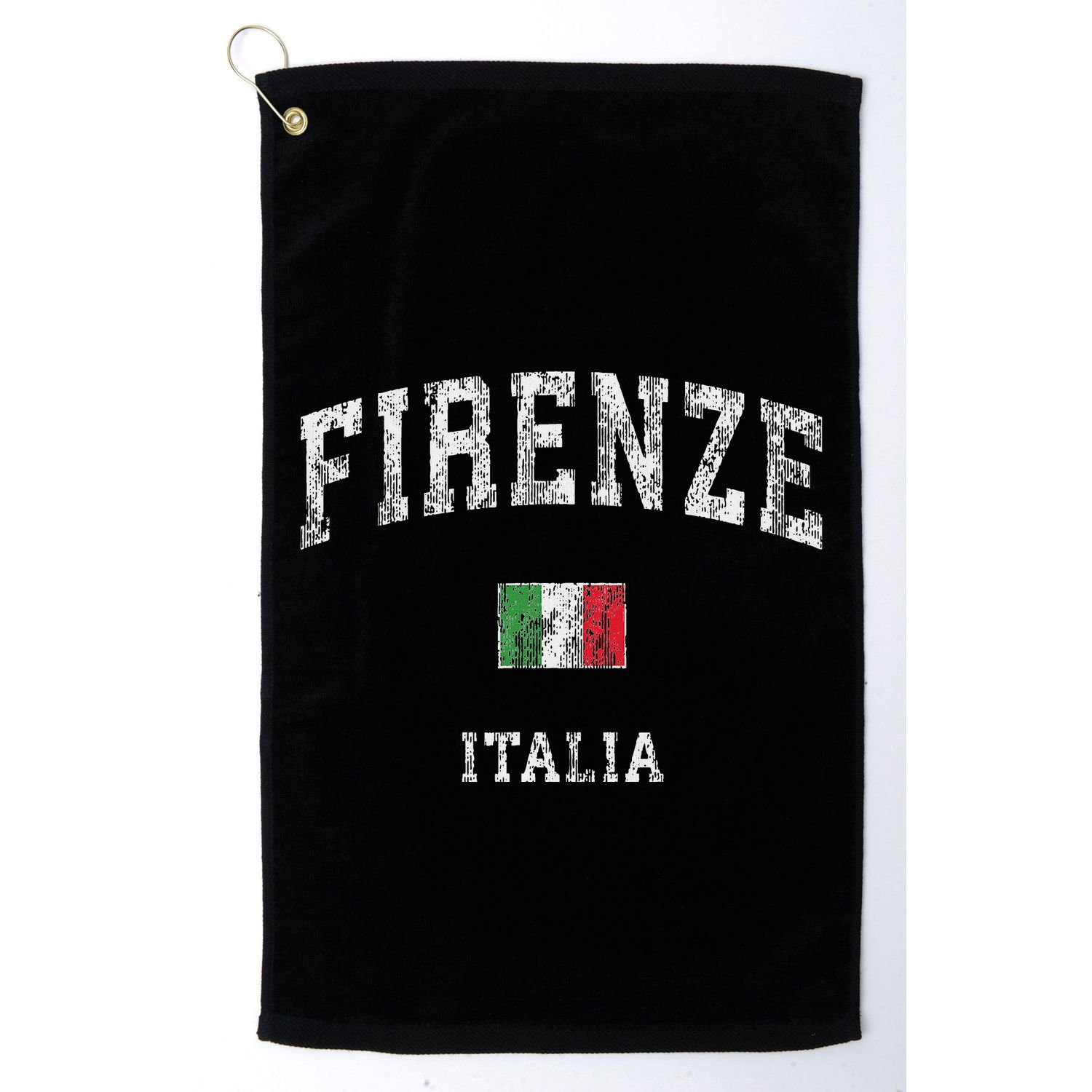 Firenze Italia Italy Vintage Athletic Sports Design Golf Towel
