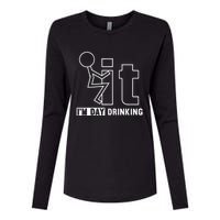 F It IM Day Drinking Funny Drink Womens Cotton Relaxed Long Sleeve T-Shirt