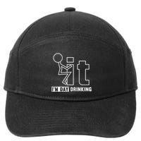 F It IM Day Drinking Funny Drink 7-Panel Snapback Hat