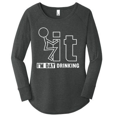 F It IM Day Drinking Funny Drink Women's Perfect Tri Tunic Long Sleeve Shirt