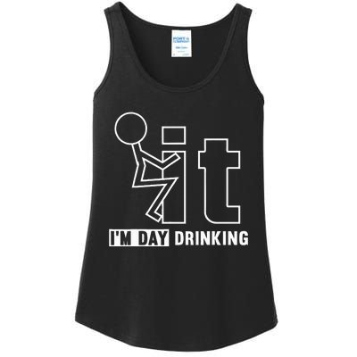 F It IM Day Drinking Funny Drink Ladies Essential Tank