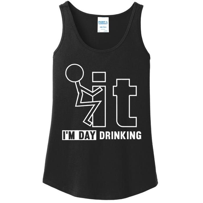 F It IM Day Drinking Funny Drink Ladies Essential Tank