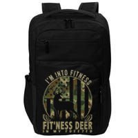 Funny IM Into Fitness FitNess Deer In My Freezer Deer Impact Tech Backpack