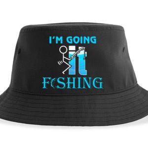 Fuck It IM Going Fishing Funny Fathers Day Fishing Lover Sustainable Bucket Hat