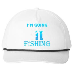 Fuck It IM Going Fishing Funny Fathers Day Fishing Lover Snapback Five-Panel Rope Hat