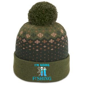 Fuck It IM Going Fishing Funny Fathers Day Fishing Lover The Baniff Cuffed Pom Beanie