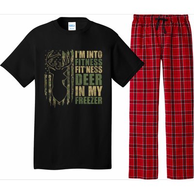 Funny IM Into Fitness FitNess Deer In My Freezer Deer Pajama Set