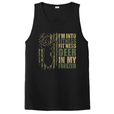 Funny IM Into Fitness FitNess Deer In My Freezer Deer PosiCharge Competitor Tank