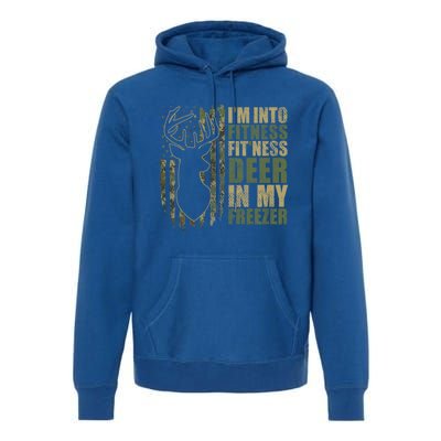 Funny IM Into Fitness FitNess Deer In My Freezer Deer Premium Hoodie