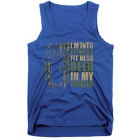 Funny IM Into Fitness FitNess Deer In My Freezer Deer Tank Top