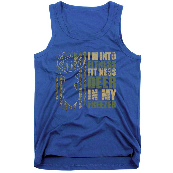 Funny IM Into Fitness FitNess Deer In My Freezer Deer Tank Top