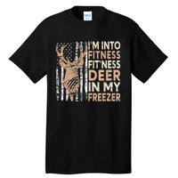 Funny IM Into Fitness FitNess Deer In My Freezer Deer Tall T-Shirt