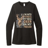 Funny IM Into Fitness FitNess Deer In My Freezer Deer Womens CVC Long Sleeve Shirt