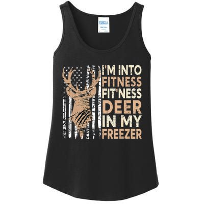 Funny IM Into Fitness FitNess Deer In My Freezer Deer Ladies Essential Tank