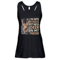 Funny IM Into Fitness FitNess Deer In My Freezer Deer Ladies Essential Flowy Tank