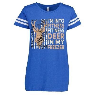 Funny IM Into Fitness FitNess Deer In My Freezer Deer Enza Ladies Jersey Football T-Shirt