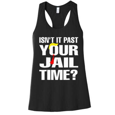 Funny Isnt It Past Your Jail Time Women's Racerback Tank