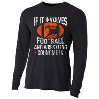 Funny If It Involves Football and Wrestling Count Me Fan  Cooling Performance Long Sleeve Crew