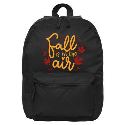 Fall Is In The Air Nature Cute 16 in Basic Backpack