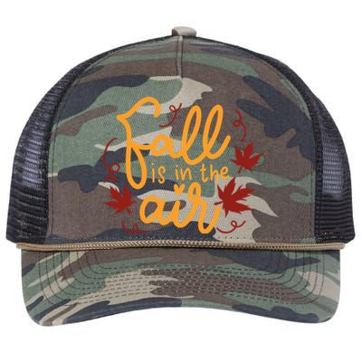 Fall Is In The Air Nature Cute Retro Rope Trucker Hat Cap