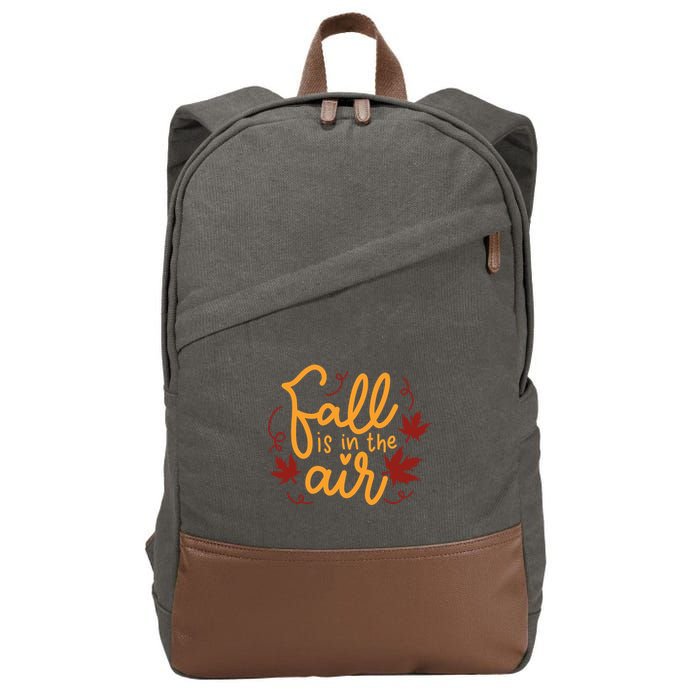 Fall Is In The Air Nature Cute Cotton Canvas Backpack