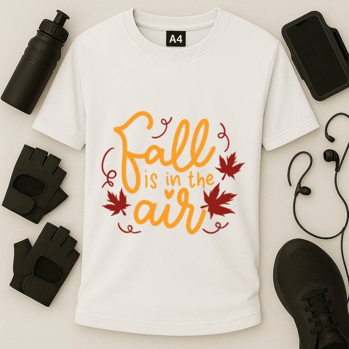 Fall Is In The Air Nature Cute Cooling Performance Crew T-Shirt
