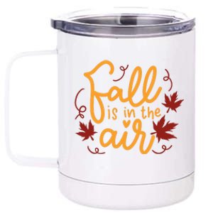 Fall Is In The Air Nature Cute 12 oz Stainless Steel Tumbler Cup