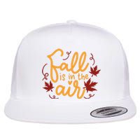 Fall Is In The Air Nature Cute Flat Bill Trucker Hat