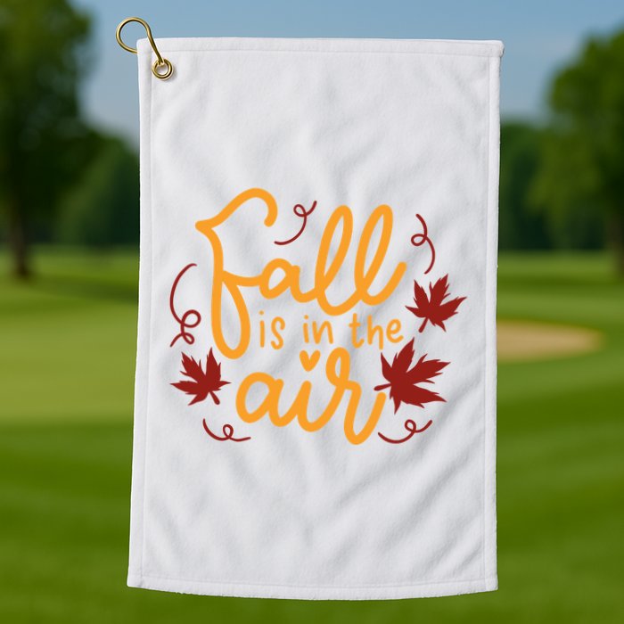 Fall Is In The Air Nature Cute Golf Towel
