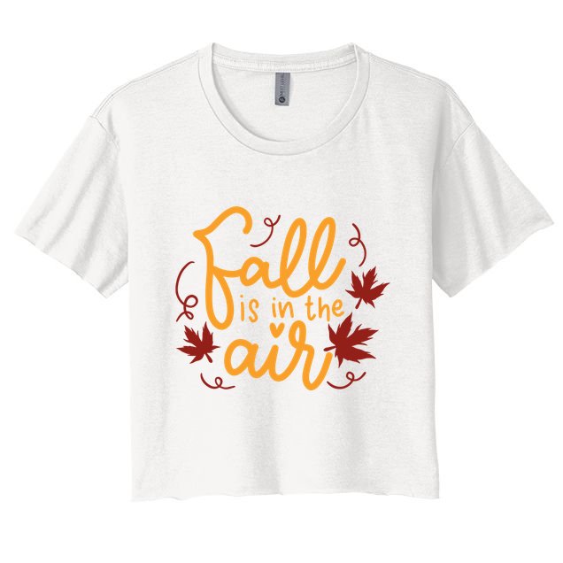 Fall Is In The Air Nature Cute Crop Top