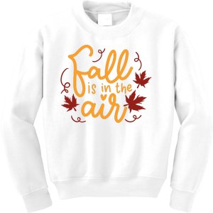 Fall Is In The Air Nature Cute Kids Sweatshirt