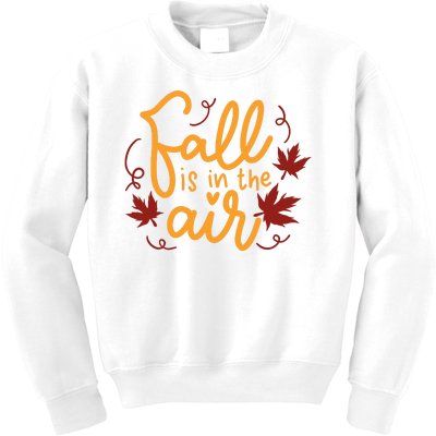 Fall Is In The Air Nature Cute Kids Sweatshirt