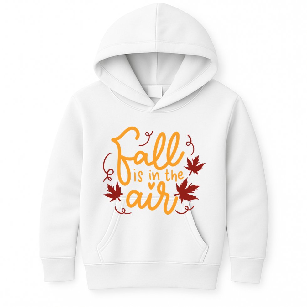 Fall Is In The Air Nature Cute Kids Hoodie