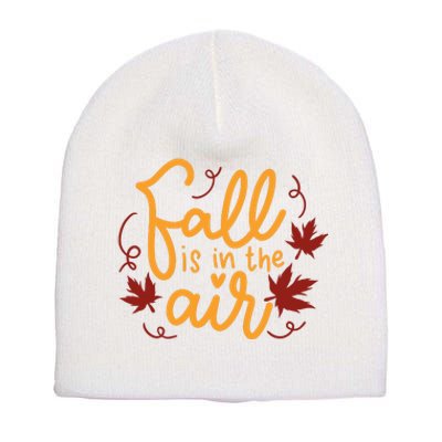 Fall Is In The Air Nature Cute Short Acrylic Beanie