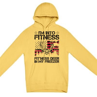 Funny I'm Into Fitness Hunting Premium Pullover Hoodie