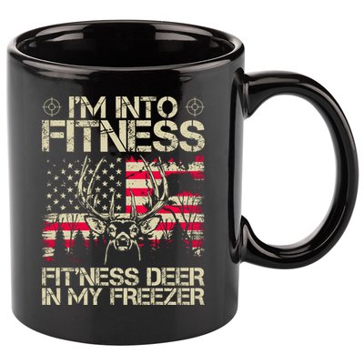 Funny I'm Into Fitness Hunting 11oz C Handle Ceramic Mug