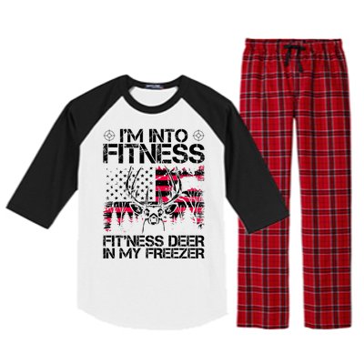 Funny I'm Into Fitness Hunting Raglan Sleeve Pajama Set