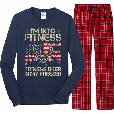 Funny I'm Into Fitness Hunting Long Sleeve Pajama Set