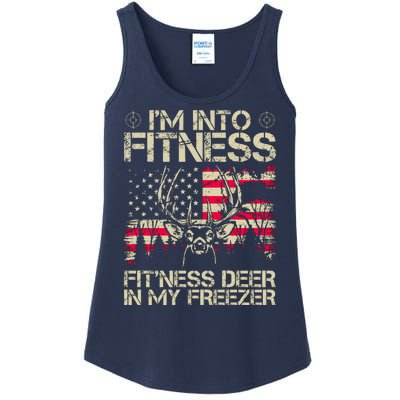 Funny I'm Into Fitness Hunting Ladies Essential Tank