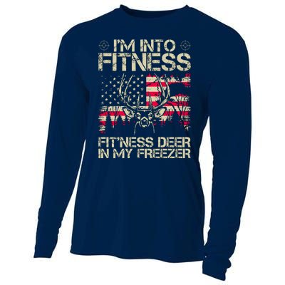 Funny I'm Into Fitness Hunting Cooling Performance Long Sleeve Crew