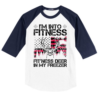 Funny I'm Into Fitness Hunting Baseball Sleeve Shirt