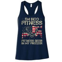 Funny I'm Into Fitness Hunting Women's Racerback Tank