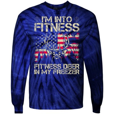 Funny I'm Into Fitness Hunting Tie-Dye Long Sleeve Shirt