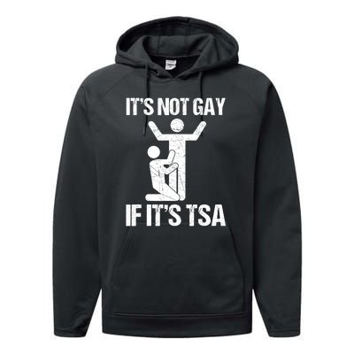 Funny It Is Not Gay If It Is TSA Security Performance Fleece Hoodie