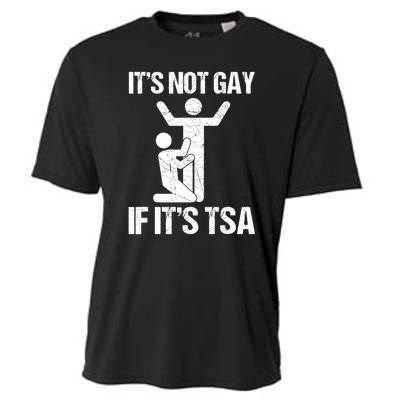 Funny It Is Not Gay If It Is TSA Security Cooling Performance Crew T-Shirt