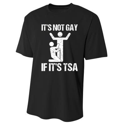 Funny It Is Not Gay If It Is TSA Security Performance Sprint T-Shirt