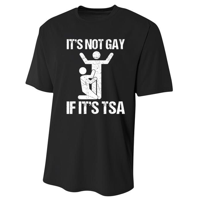 Funny It Is Not Gay If It Is TSA Security Performance Sprint T-Shirt