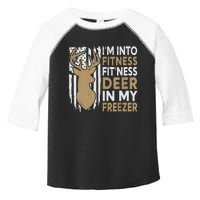 Funny IM Into Fitness FitNess Deer In My Freezer Deer Toddler Fine Jersey T-Shirt