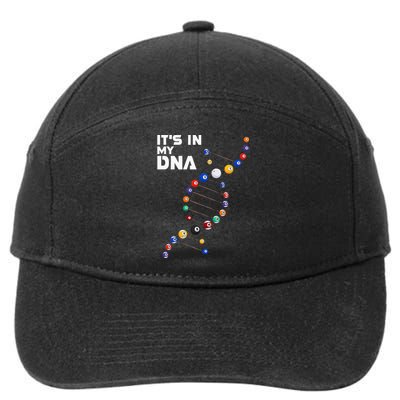 funny It's In My DNA  Pool Billiard 7-Panel Snapback Hat