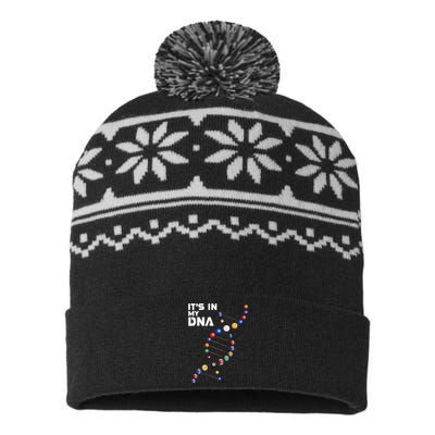 funny It's In My DNA  Pool Billiard USA-Made Snowflake Beanie